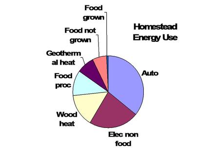 Pie chart homestead energy use